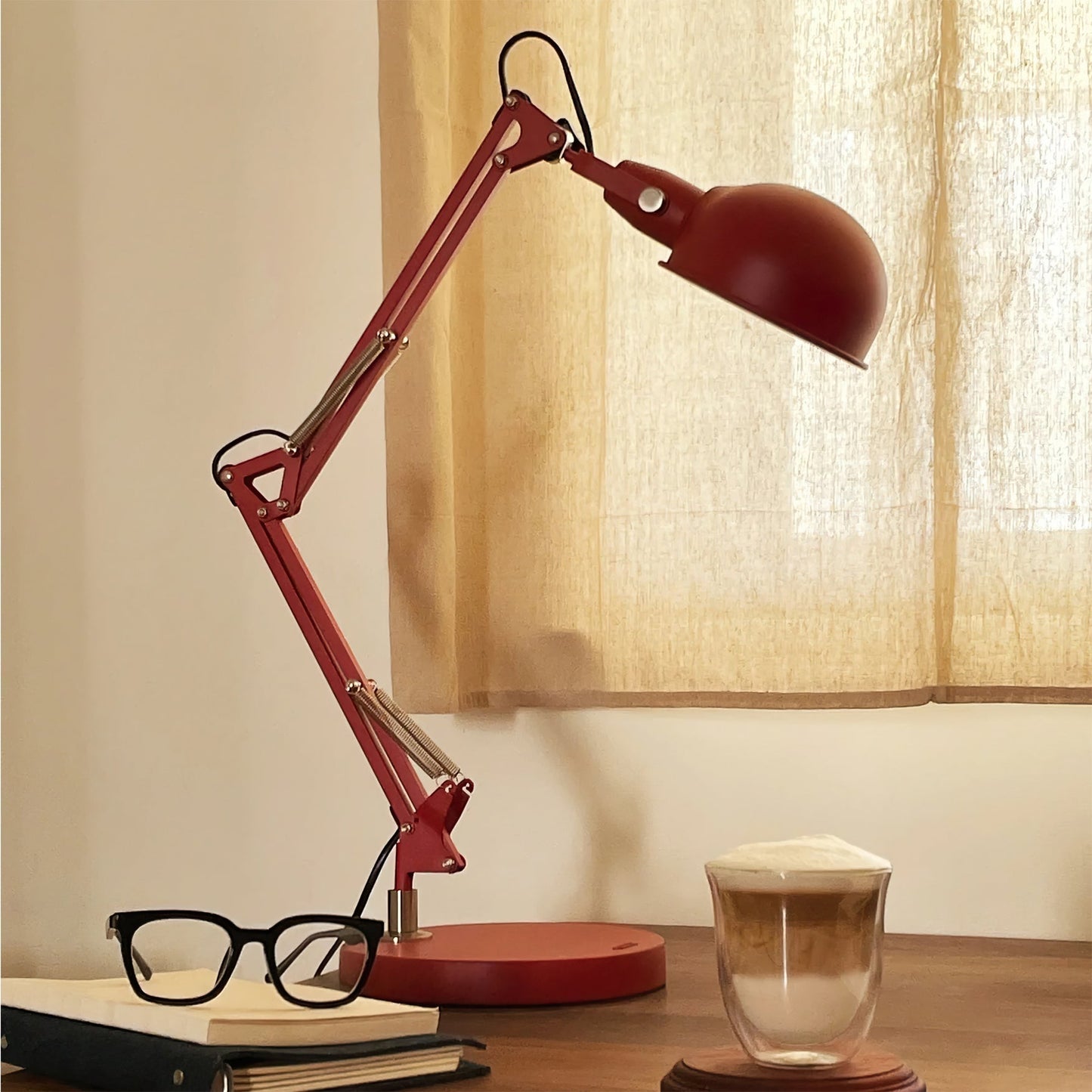 Red Glow Table Lamp