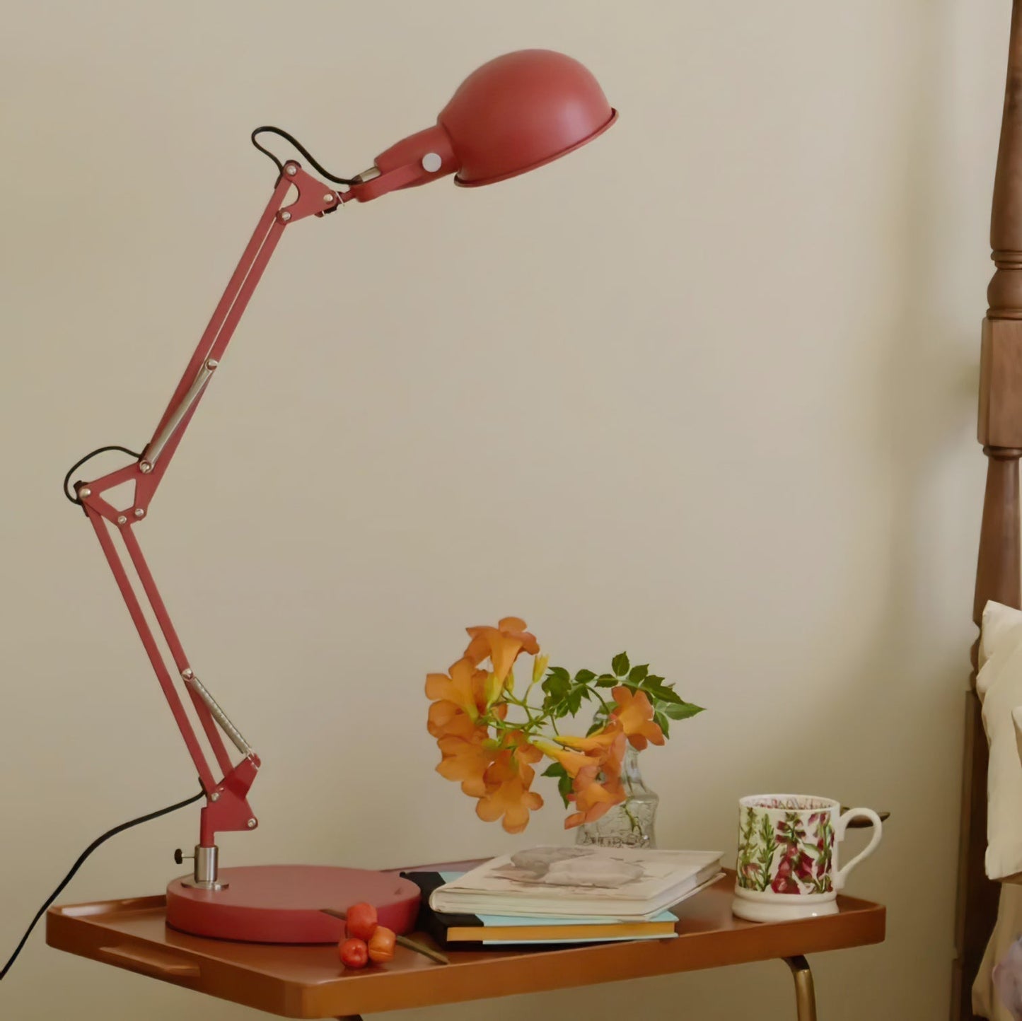 Red Glow Table Lamp
