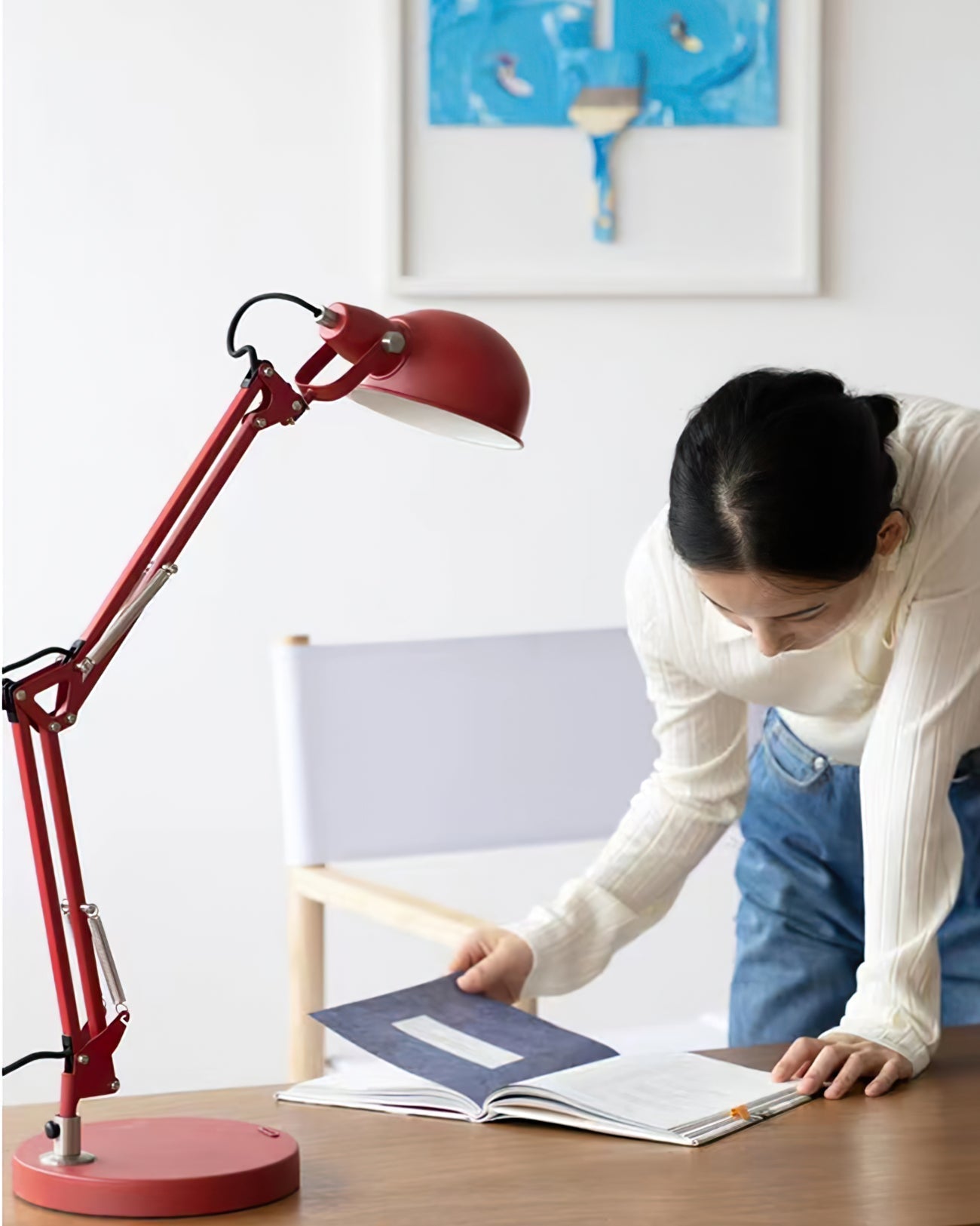 Red Glow Table Lamp