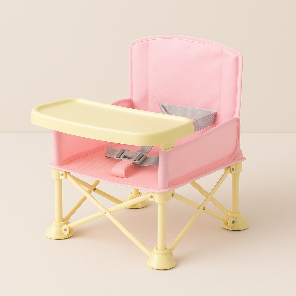 Fun Kids Camping Chair with Table – Compact Foldable Seat