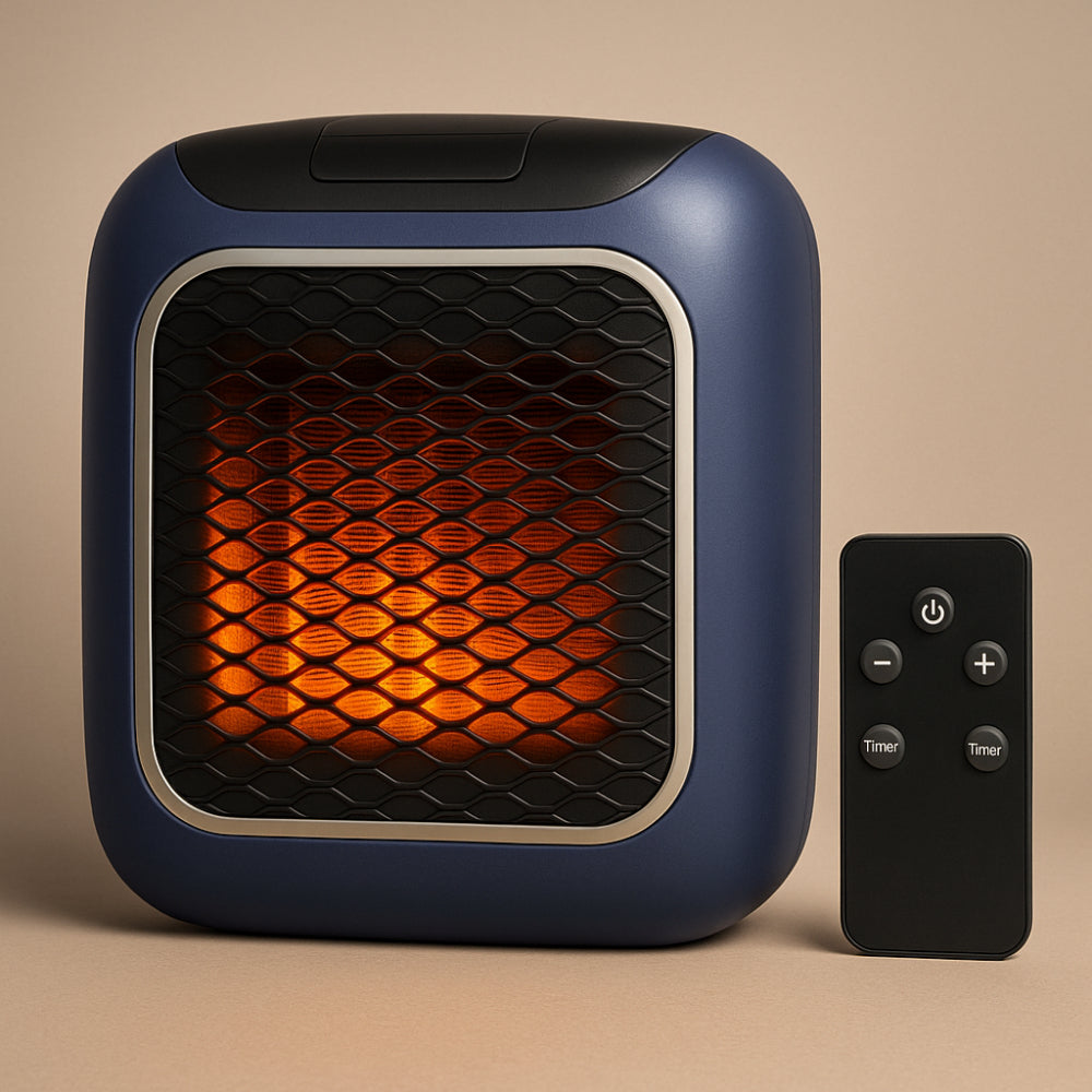Compact Ceramic Electric Wall Heater with Thermostat