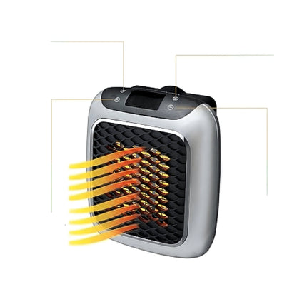 Compact Ceramic Electric Wall Heater with Thermostat