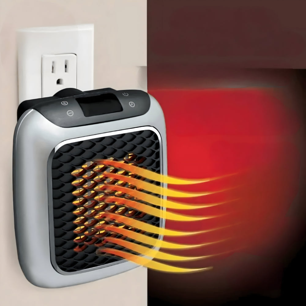 Compact Ceramic Electric Wall Heater with Thermostat