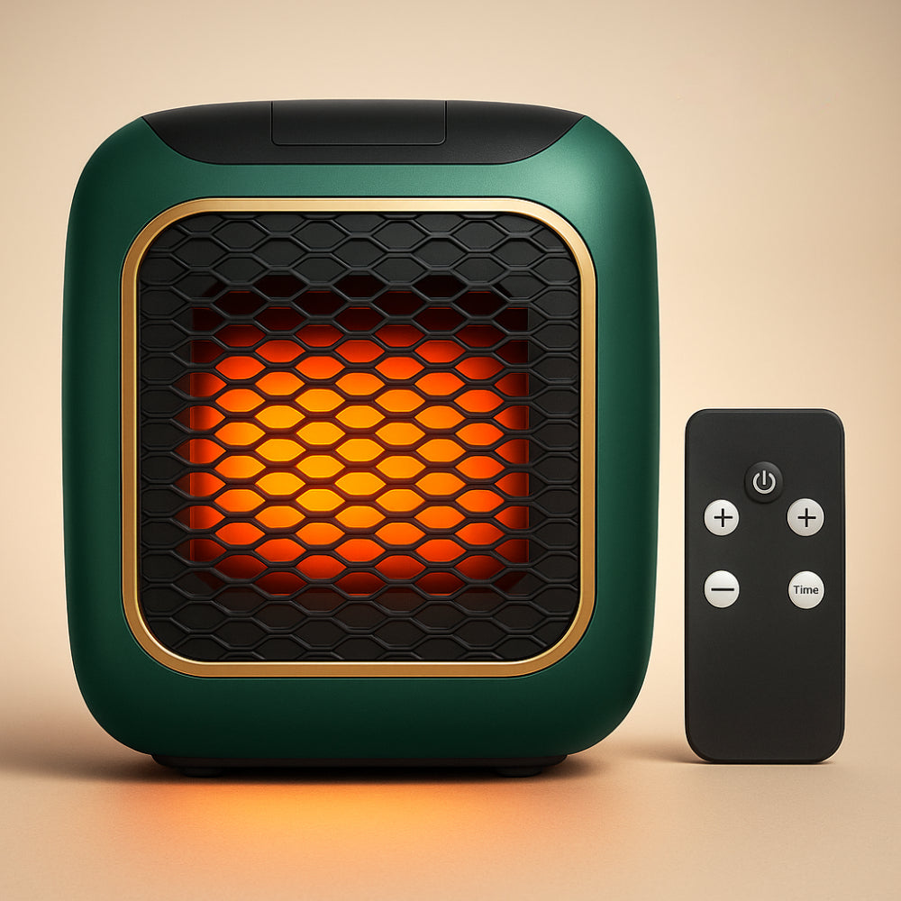 Compact Ceramic Electric Wall Heater with Thermostat