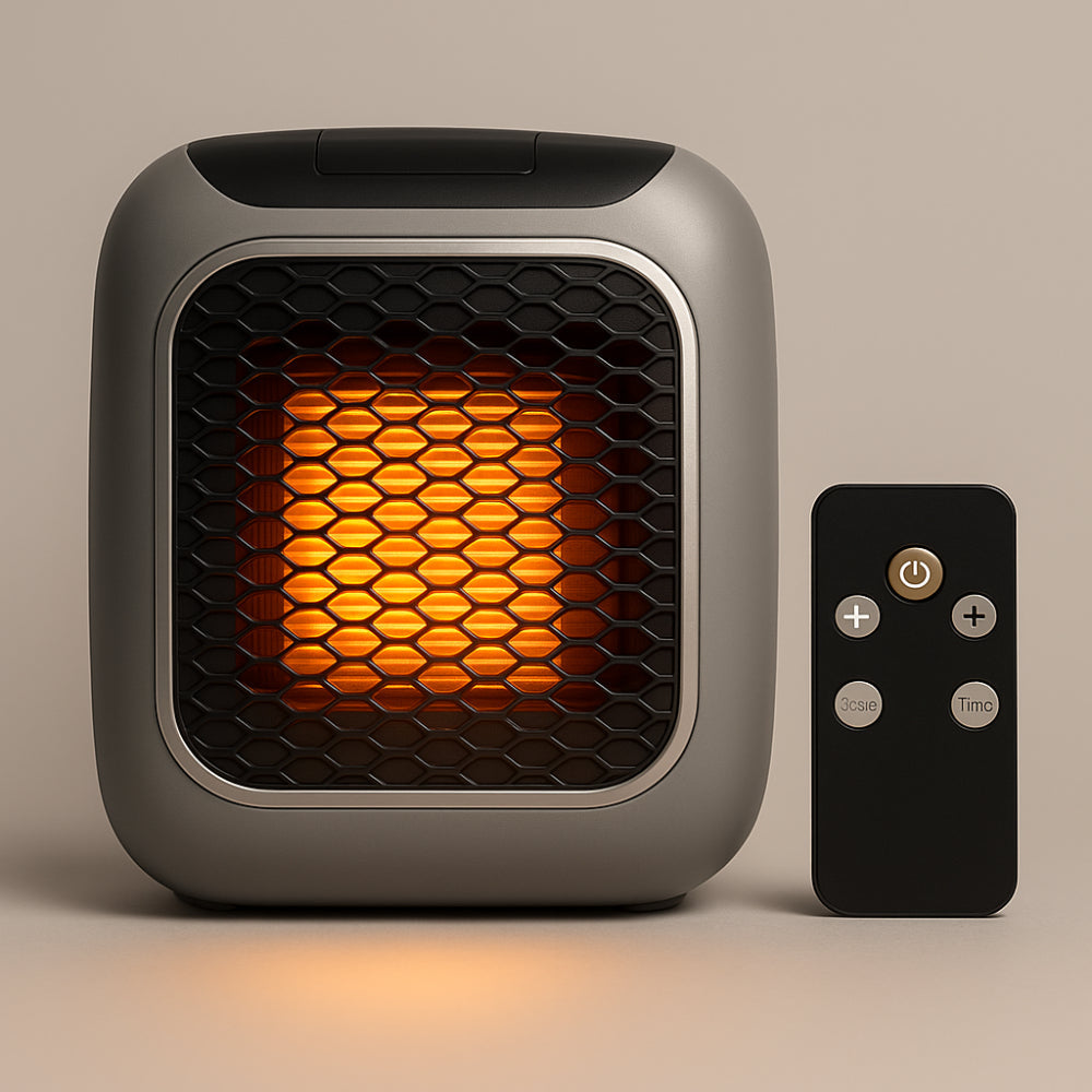 Compact Ceramic Electric Wall Heater with Thermostat - Fesara