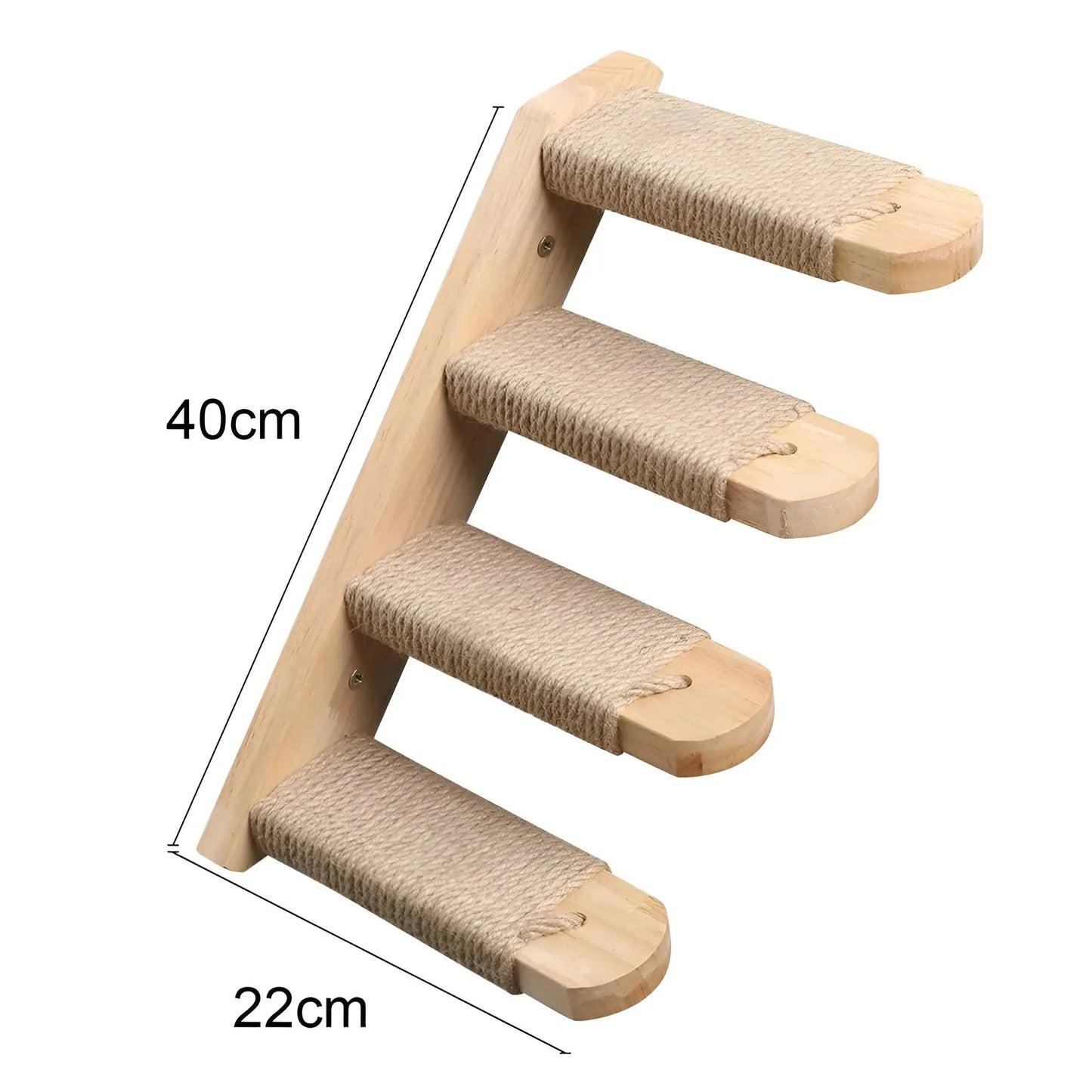 Cat Climbing Wall Shelf with Scratch Post