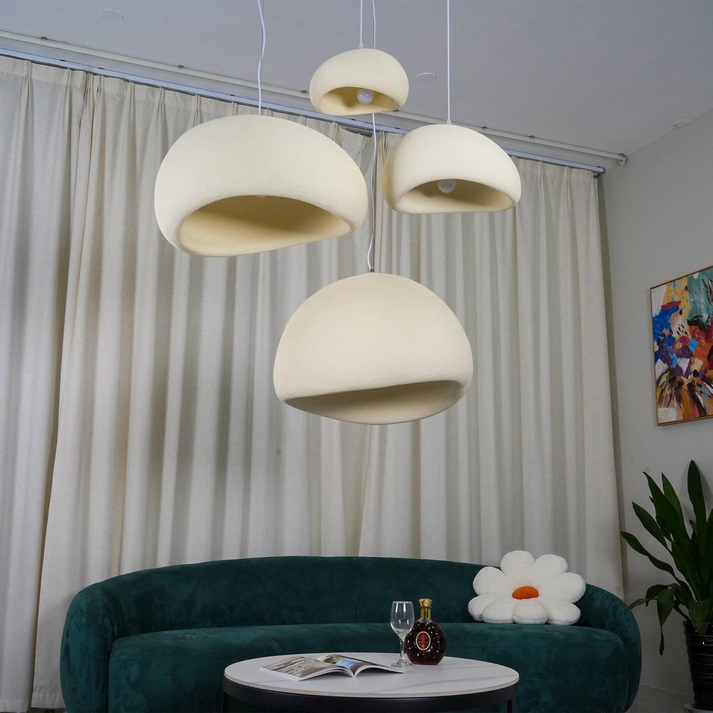 Simple Sleek Glass Pendant Light Fixture
