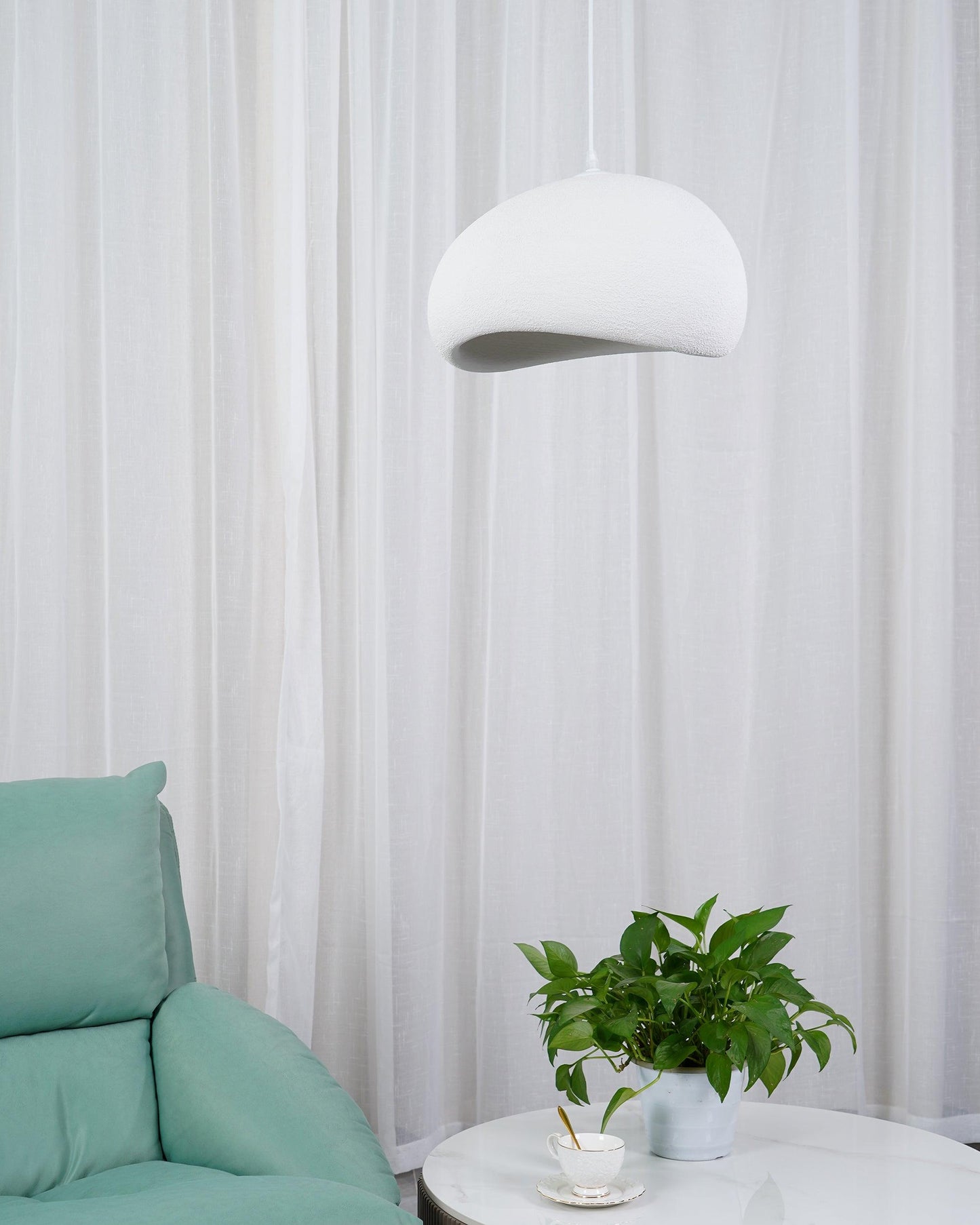 Simple Sleek Glass Pendant Light Fixture