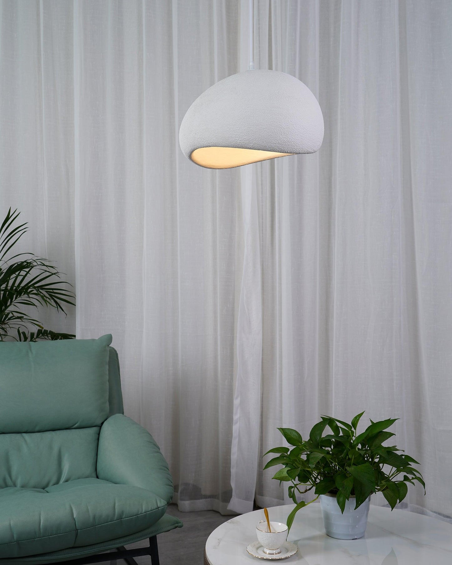 Simple Sleek Glass Pendant Light Fixture