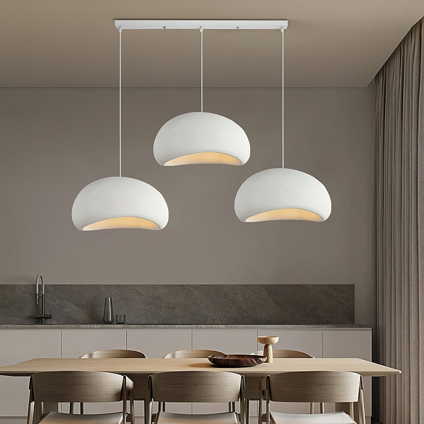 Simple Sleek Glass Pendant Light Fixture