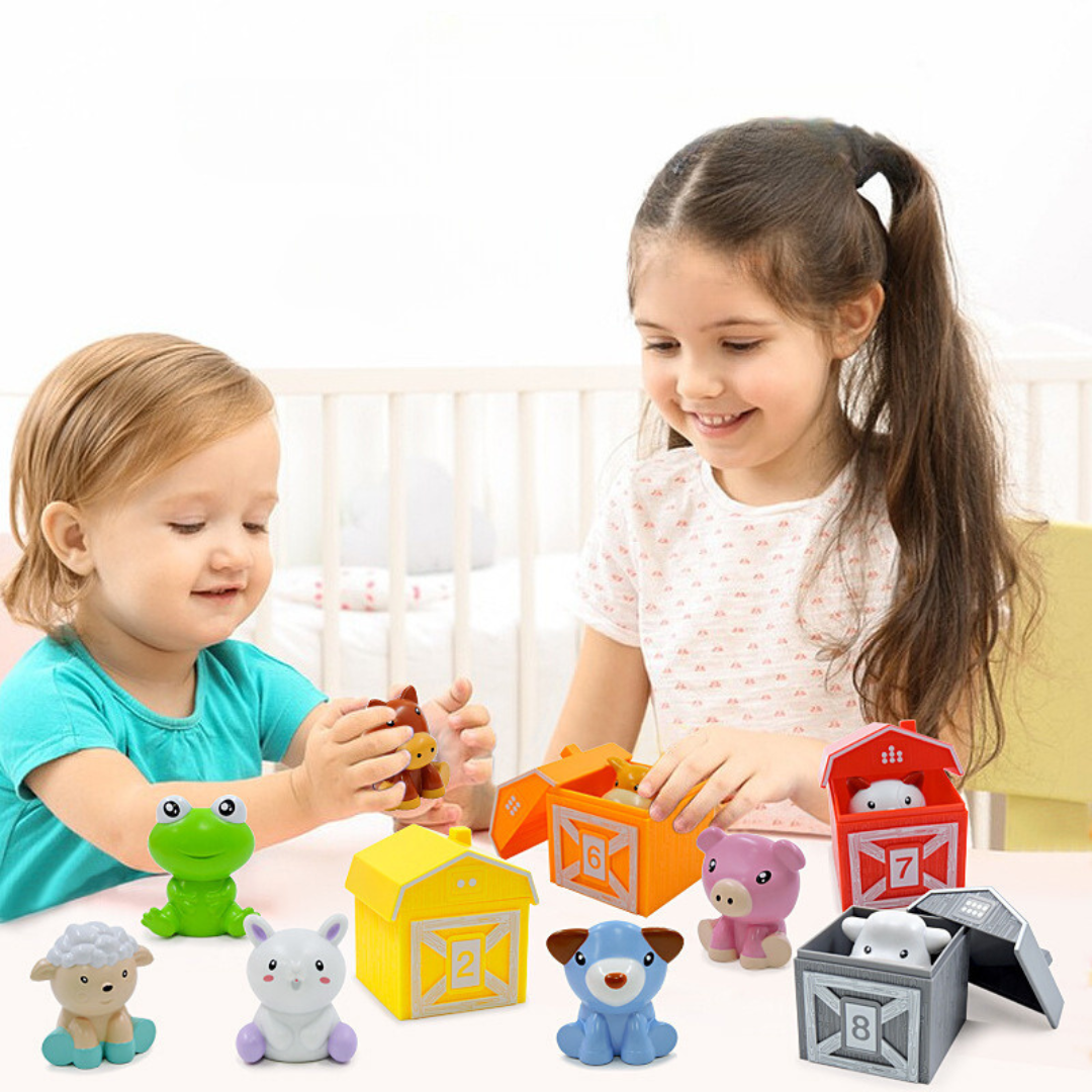 Educational Farm Toy with Colors and Numbers - Fesara