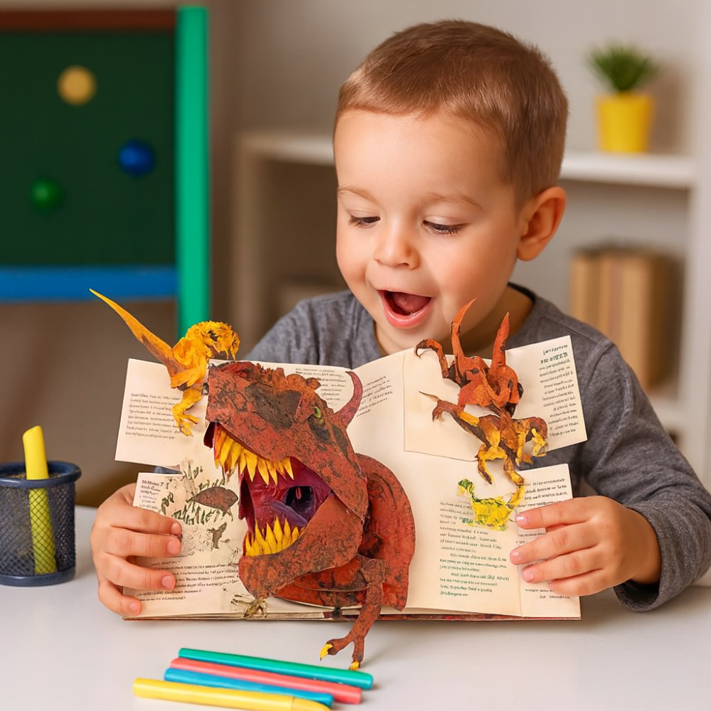 Fun 3D Dinosaur Pop Up Book for Kids - Fesara