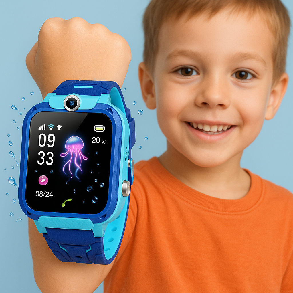 Kids GPS Tracker Watch with SOS - Waterproof Safety Device - Fesara