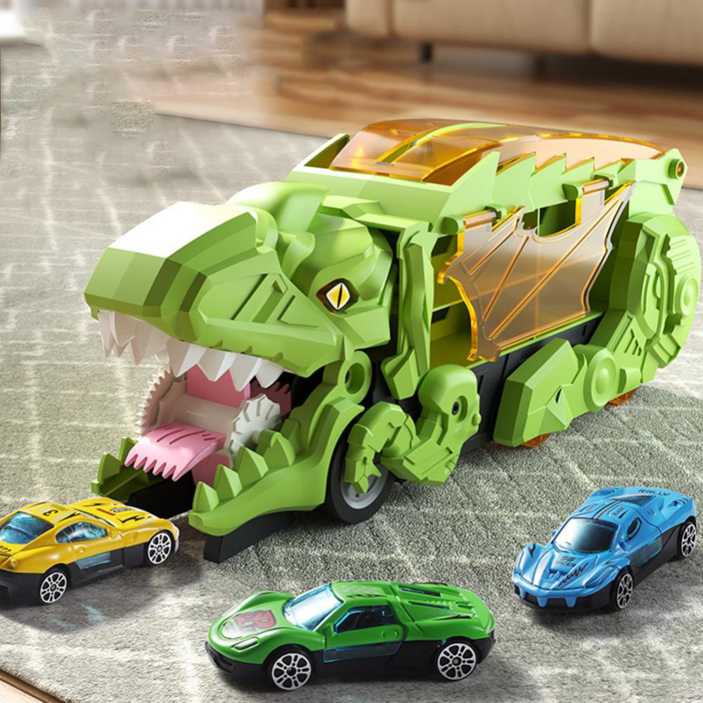 Fun Dinosaur Toy Car Carrier Play Set