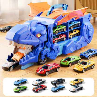 Fun Dinosaur Toy Car Carrier Play Set