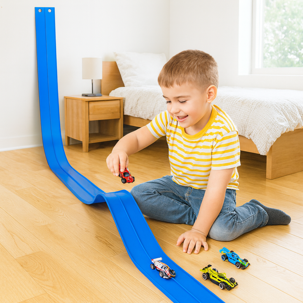 Fun Kids Racing Track Play Set Foldable Portable