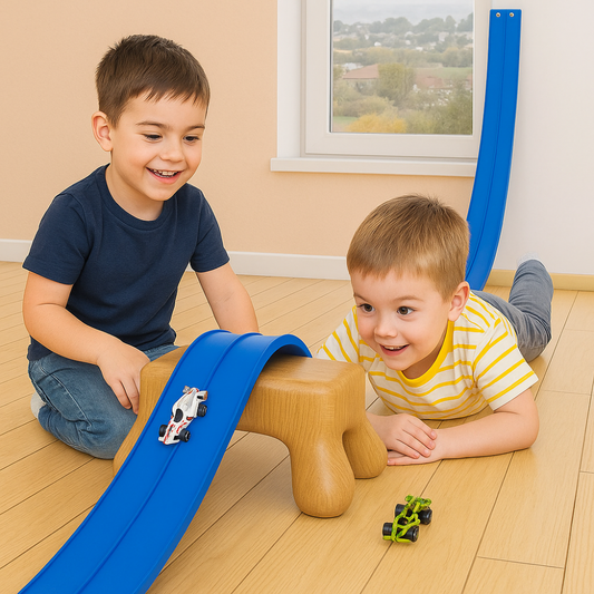 Fun Kids Racing Track Play Set Foldable Portable - Fesara