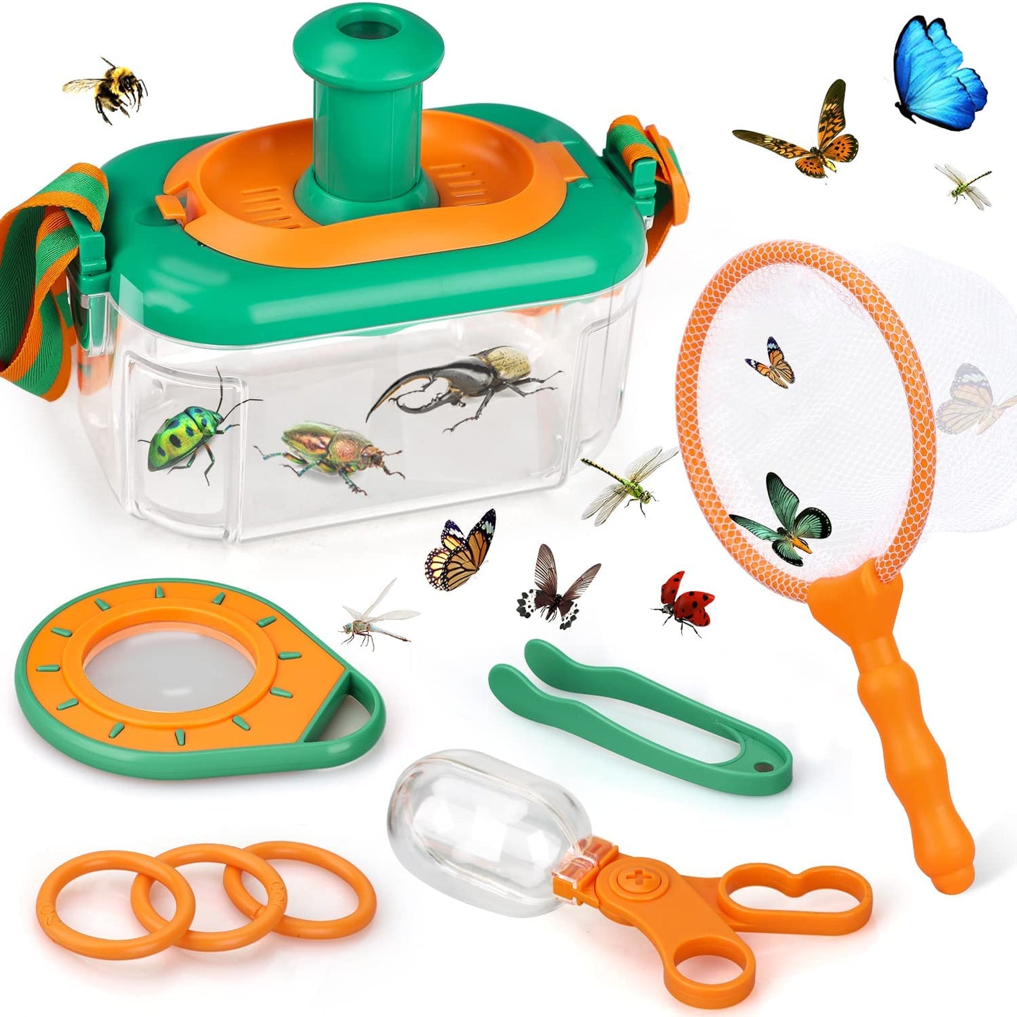 Kids Bug Catcher Kit with Magnifying Glass and Bug Viewer - Fesara