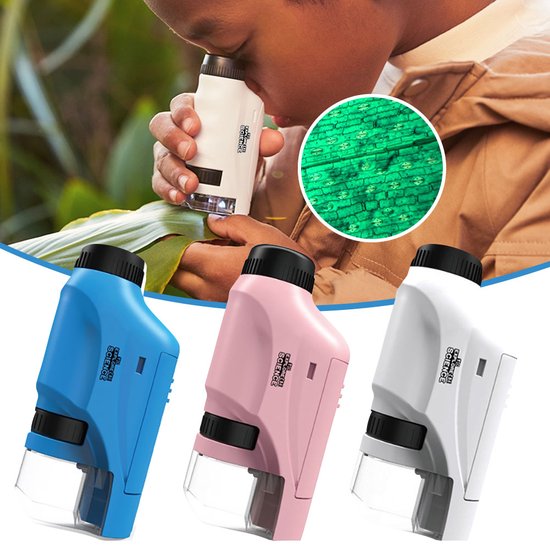 Fun Kids Microscope Set 60x-120x Magnification Learning Kit - Fesara