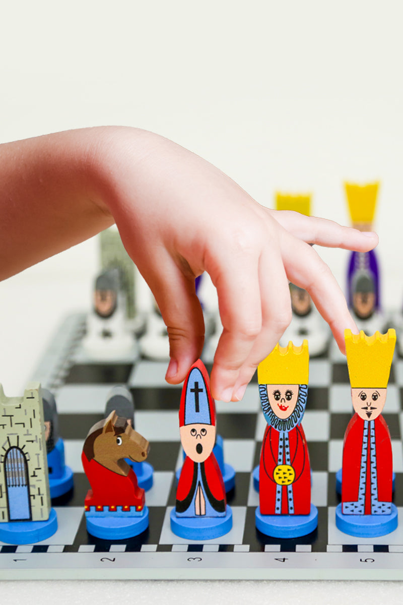 Classic Childrens Wooden Chess Board Game