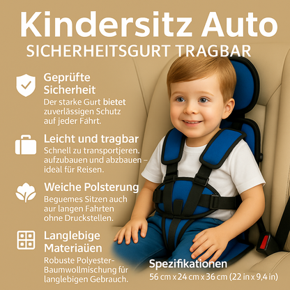 Lightweight Child Car Seat Compact Folding Travel Booster