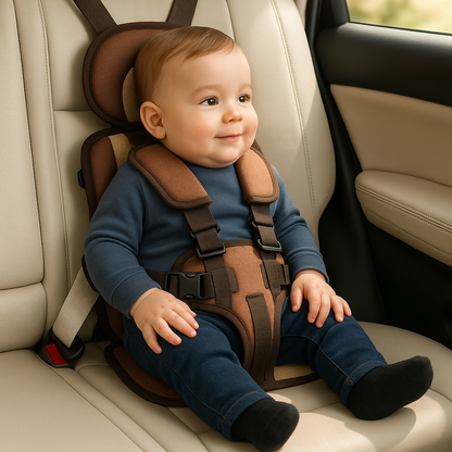 Lightweight Child Car Seat Compact Folding Travel Booster