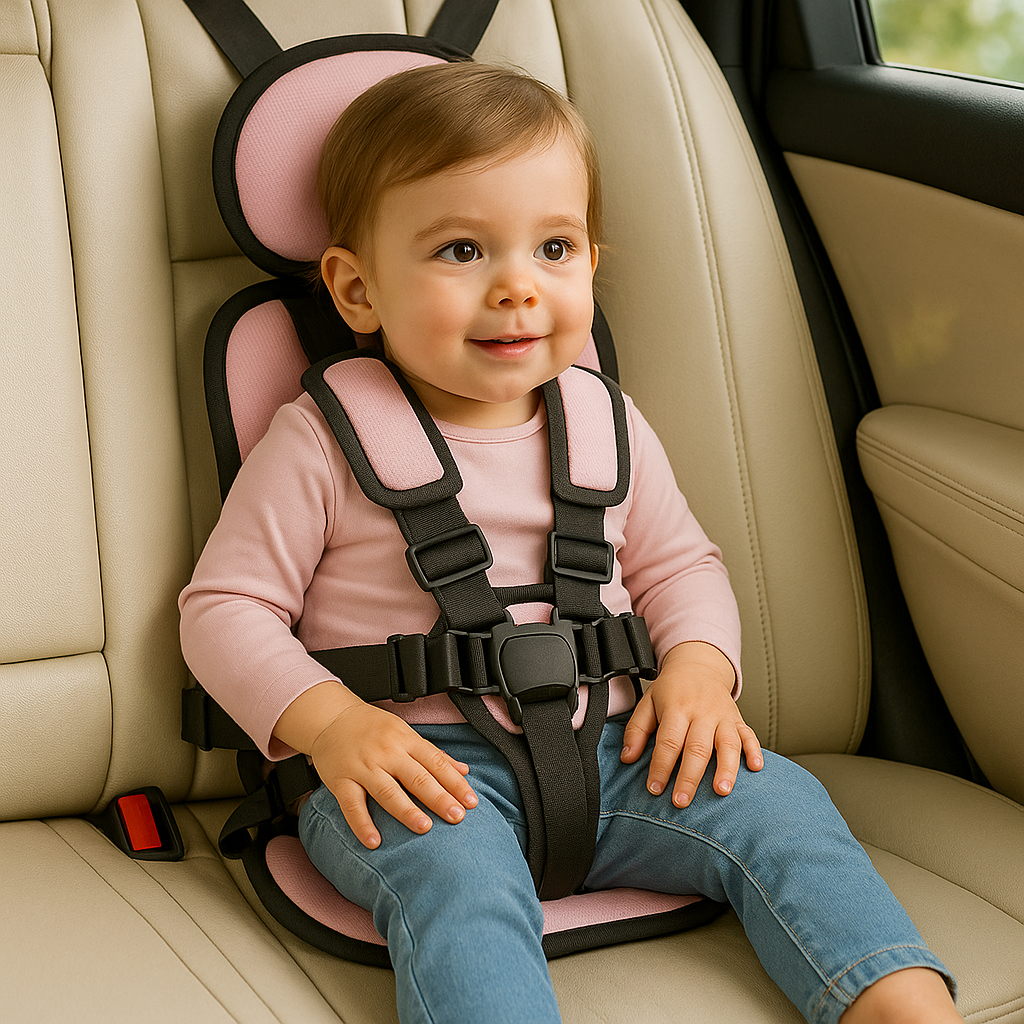 Lightweight Child Car Seat Compact Folding Travel Booster