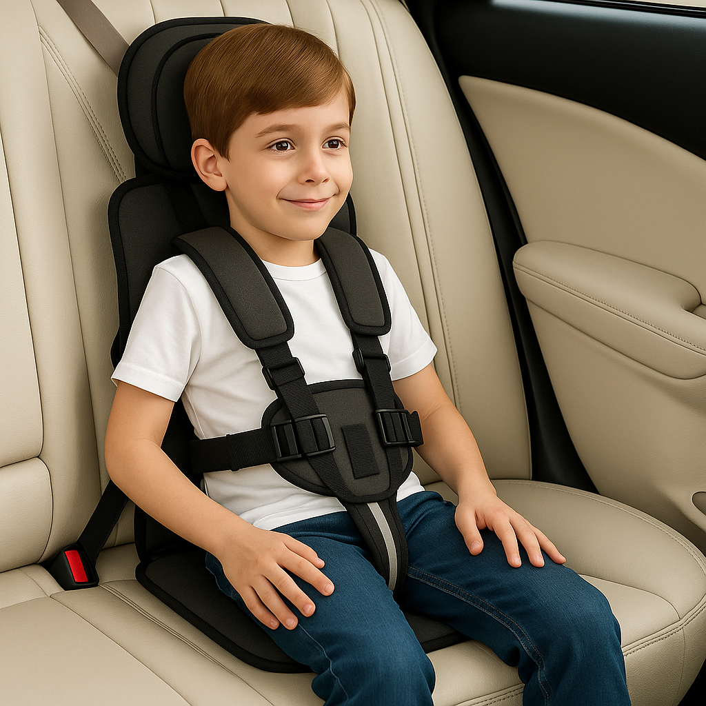 Lightweight Child Car Seat Compact Folding Travel Booster