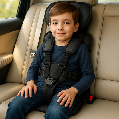Lightweight Child Car Seat Compact Folding Travel Booster