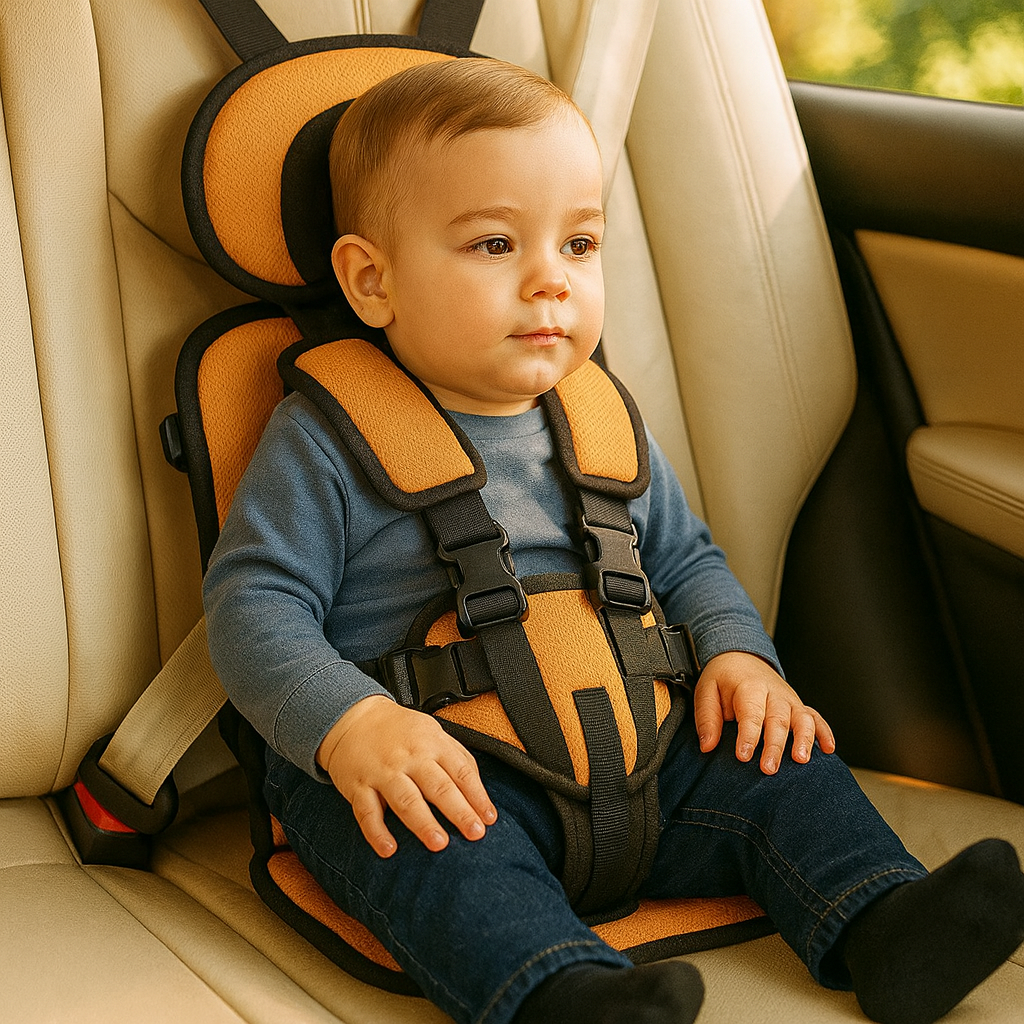 Lightweight Child Car Seat Compact Folding Travel Booster