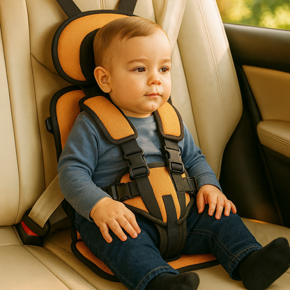 Lightweight Child Car Seat Compact Folding Travel Booster