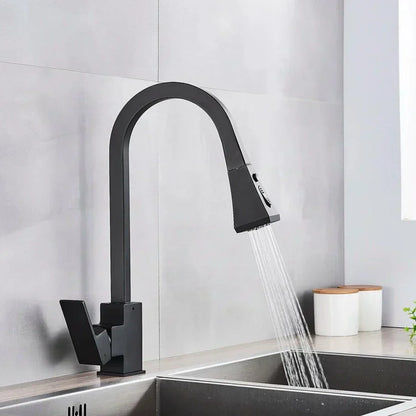 Contemporary Swing Kitchen Faucet – Sleek Stainless Steel Mixer Tap