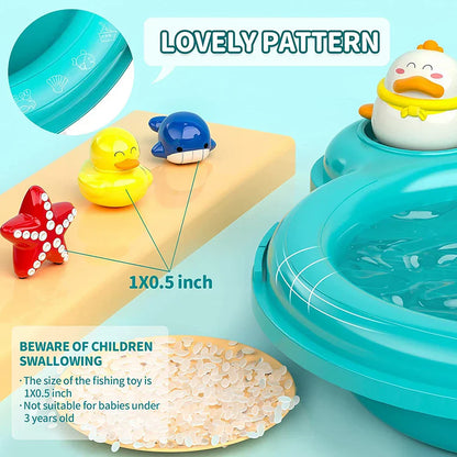 Kids Play Kitchen and Fishing Toy Set
