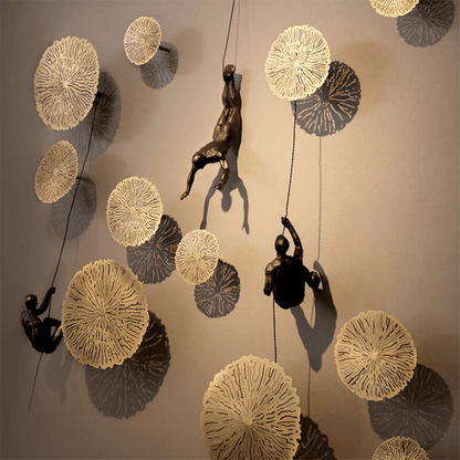 Modern Geometric Metal Wall Art Decoration