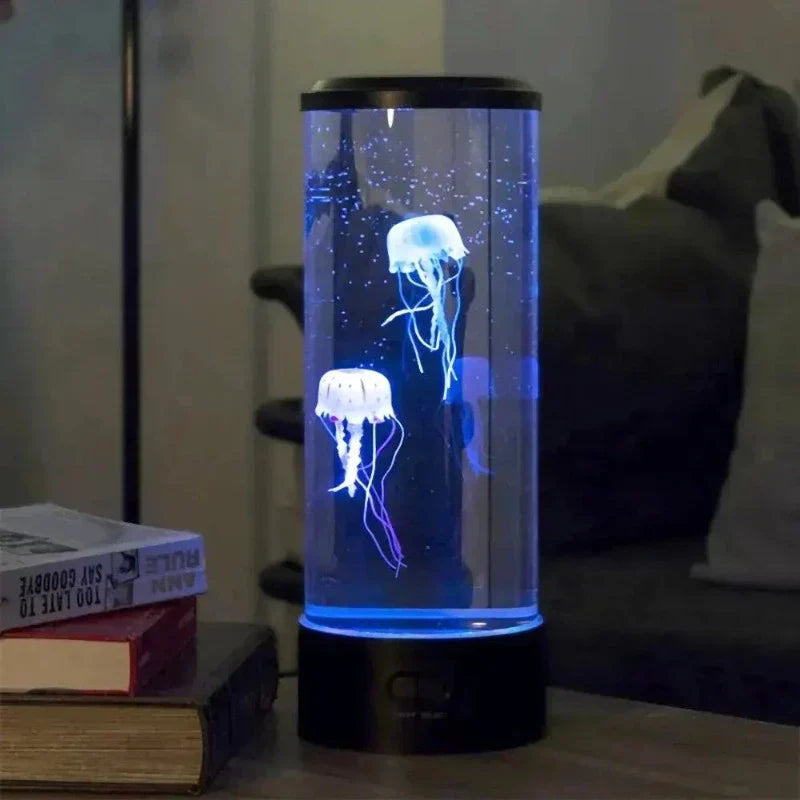 Ocean Blue Jellyfish Table Lamp