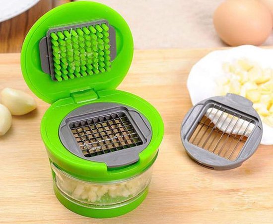 Easy Garlic Crusher with Built-in Tray