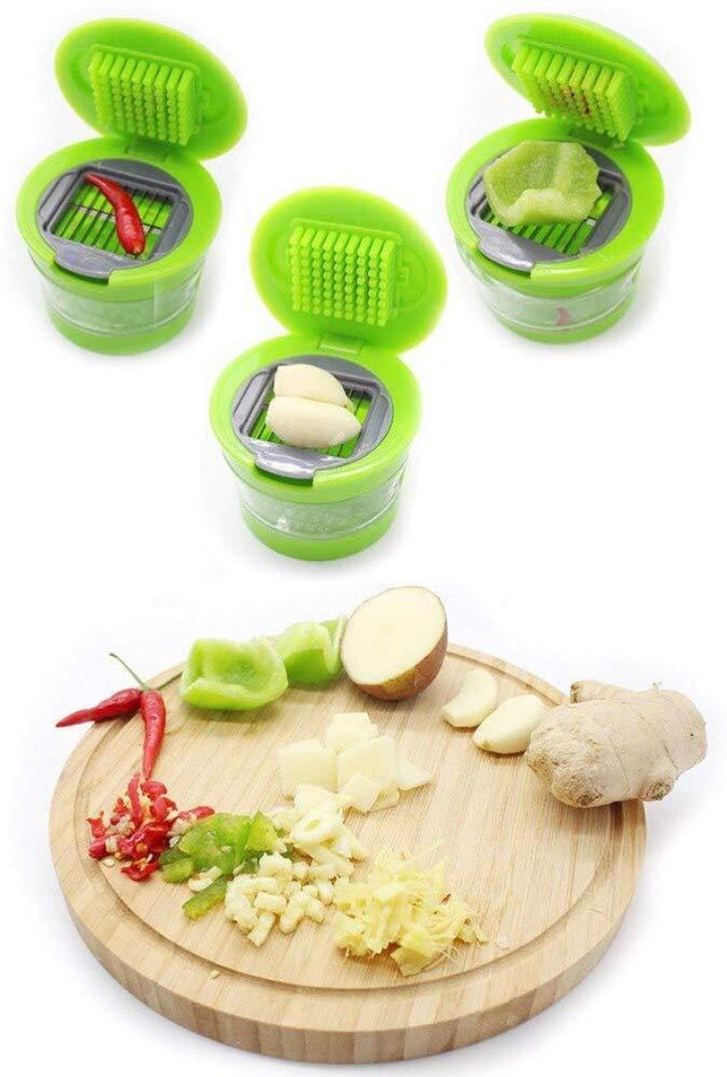 Easy Garlic Crusher with Built-in Tray