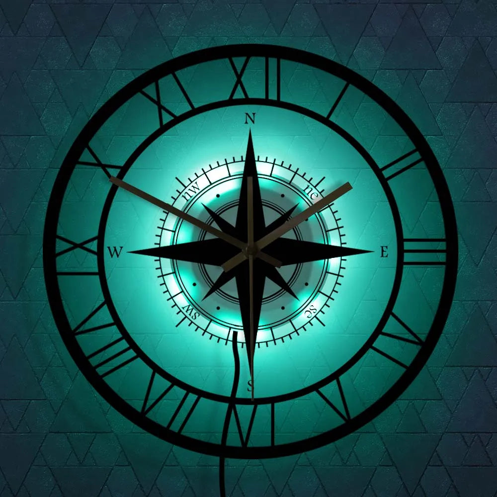 Navigation Maritime Wall Clock