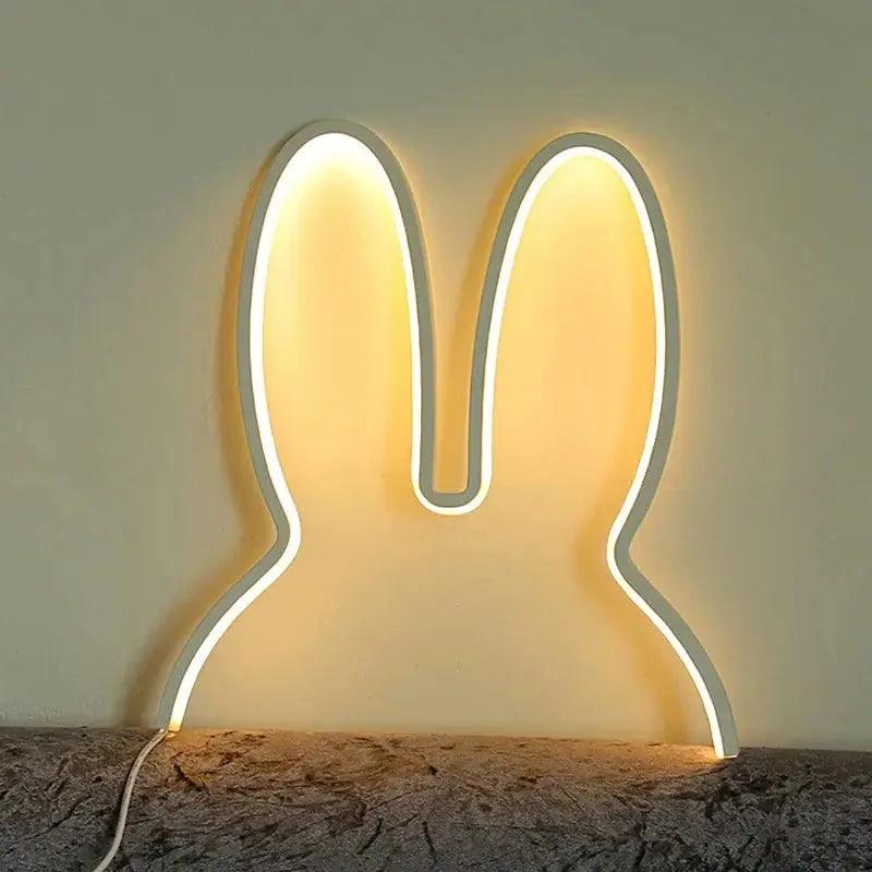 Cute Bunny Warm LED Night Light
