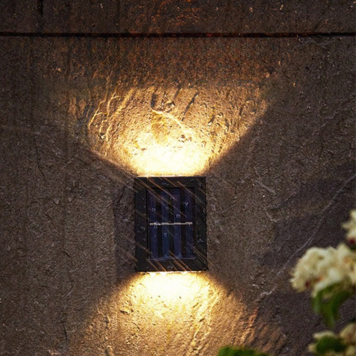 Outdoor Solar Powered Wall Lights - Wireless & Stylish