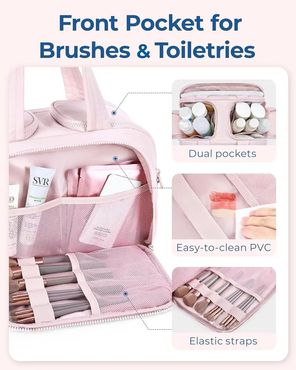Spacious Makeup Travel Bag