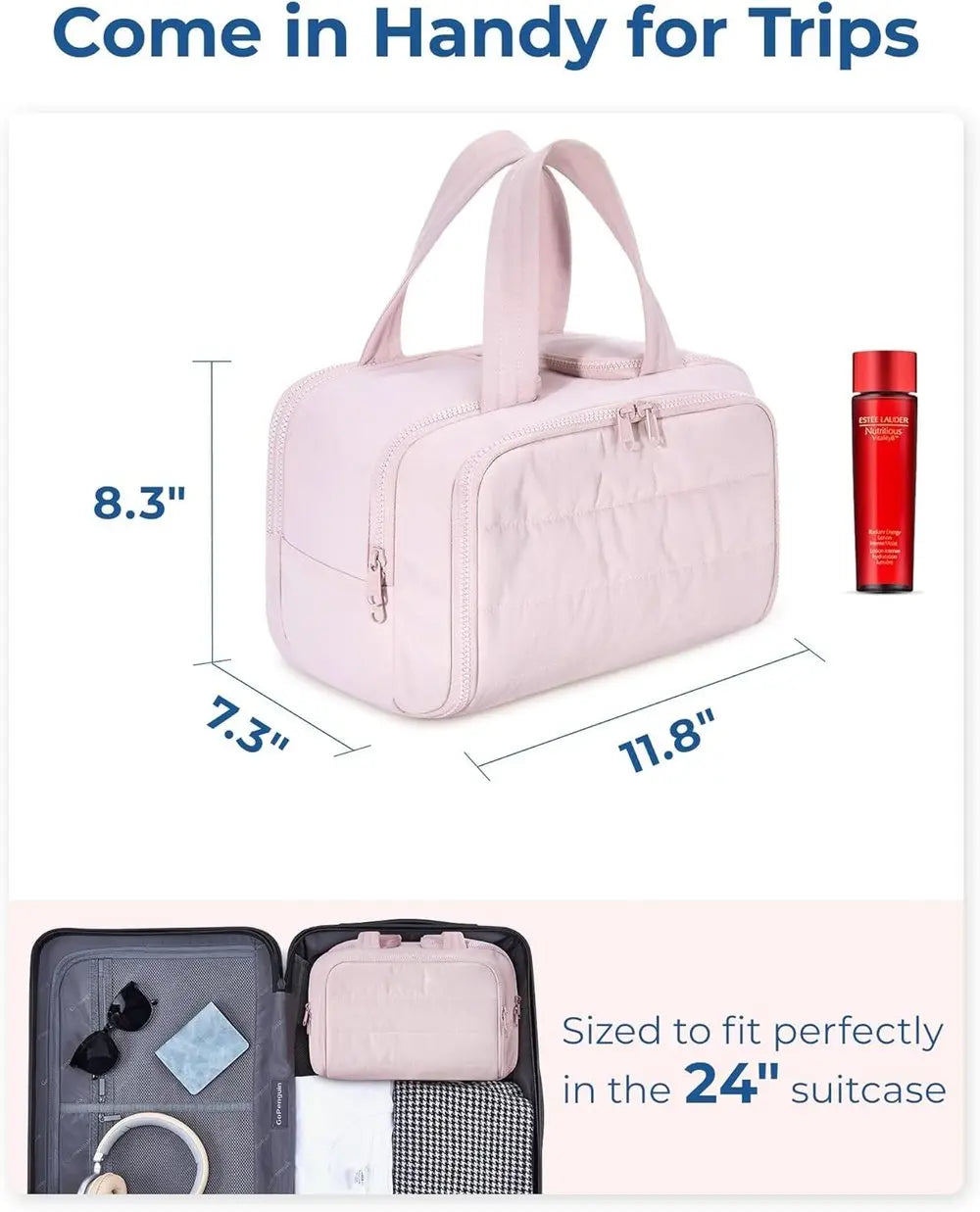 Spacious Makeup Travel Bag