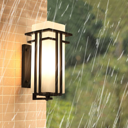 Vintage Metal Glass LED Outdoor Wall Lantern
