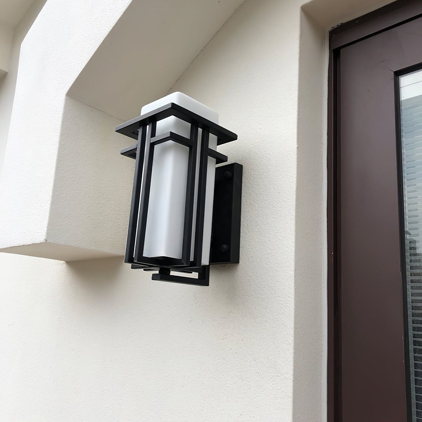 Vintage Metal Glass LED Outdoor Wall Lantern