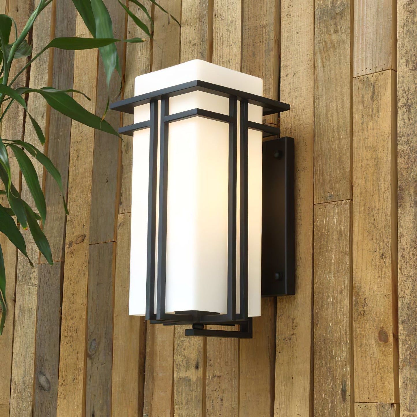 Vintage Metal Glass LED Outdoor Wall Lantern
