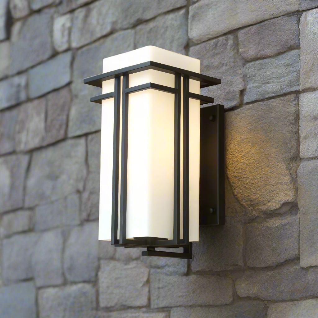 Vintage Metal Glass LED Outdoor Wall Lantern