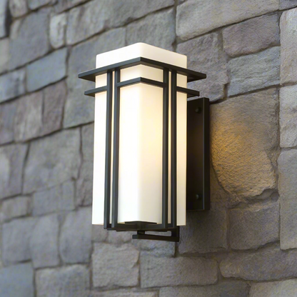 Vintage Metal Glass LED Outdoor Wall Lantern