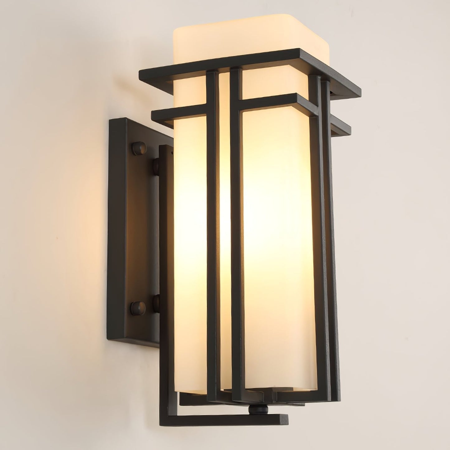 Vintage Metal Glass LED Outdoor Wall Lantern