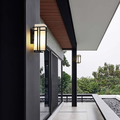 Vintage Metal Glass LED Outdoor Wall Lantern