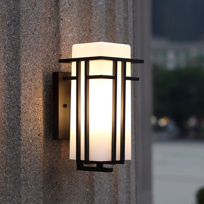 Vintage Metal Glass LED Outdoor Wall Lantern